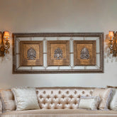 "Folia Set Tableaux Wall Decoration from Daleenz Store showcasing a set of botanical-inspired wall panels with leaf motifs and refined natural detailing."