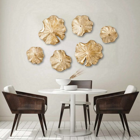 "Modern Aquatic Set Wall Décor from Daleenz Store featuring a collection of ocean-themed wall accents with smooth, modern lines in a contemporary interior."

