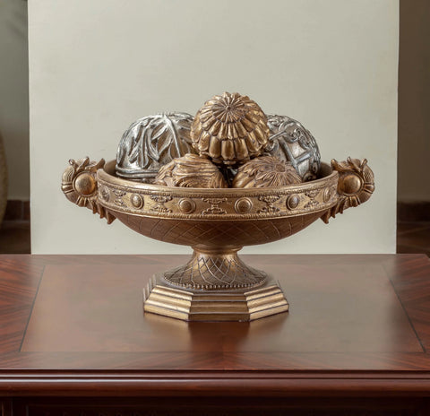 Classic Ashoury Dish S displayed on a tabletop, featuring a sleek, timeless design ideal for elegant home décor arrangements.

