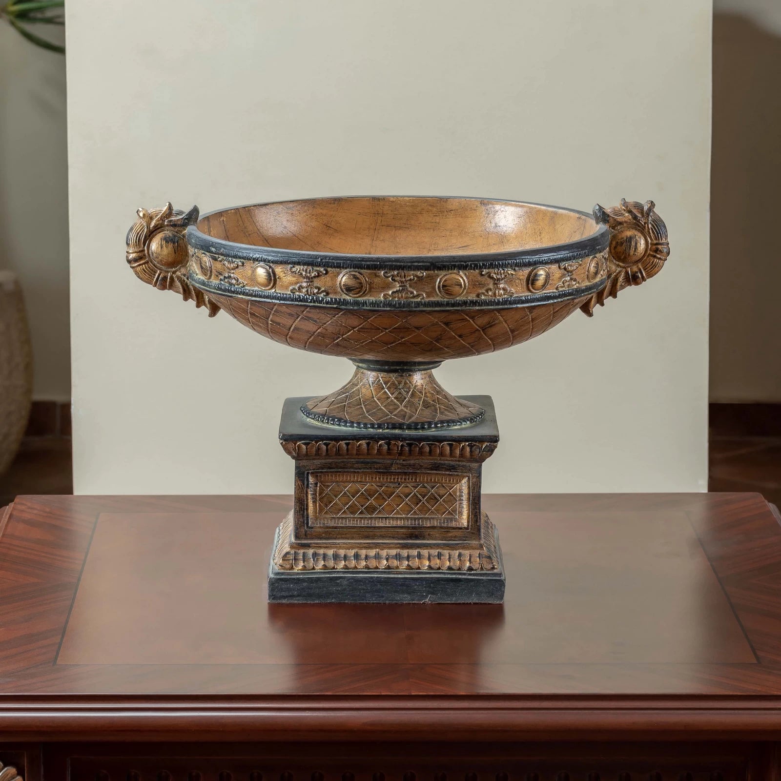 Classic Ashoury Dish used as a table accessory, featuring elegant curves and traditional detailing, styled on a tabletop setting.

