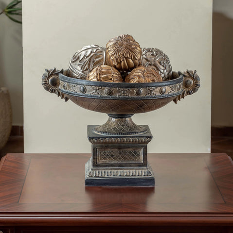 Classic Ashoury Dish with elegant, traditional detailing, displayed as a sophisticated accent piece on a modern tabletop.


