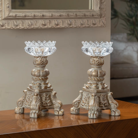 Classic Sun Flower table accessory with detailed floral design, displayed on a tabletop as a bright and elegant decorative accent.

