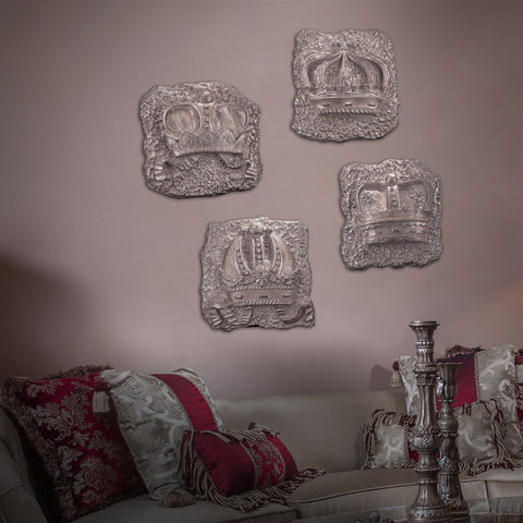 Classic Crowns Tableaux wall decoration featuring elegant royal crown designs, available at Daleenz Store