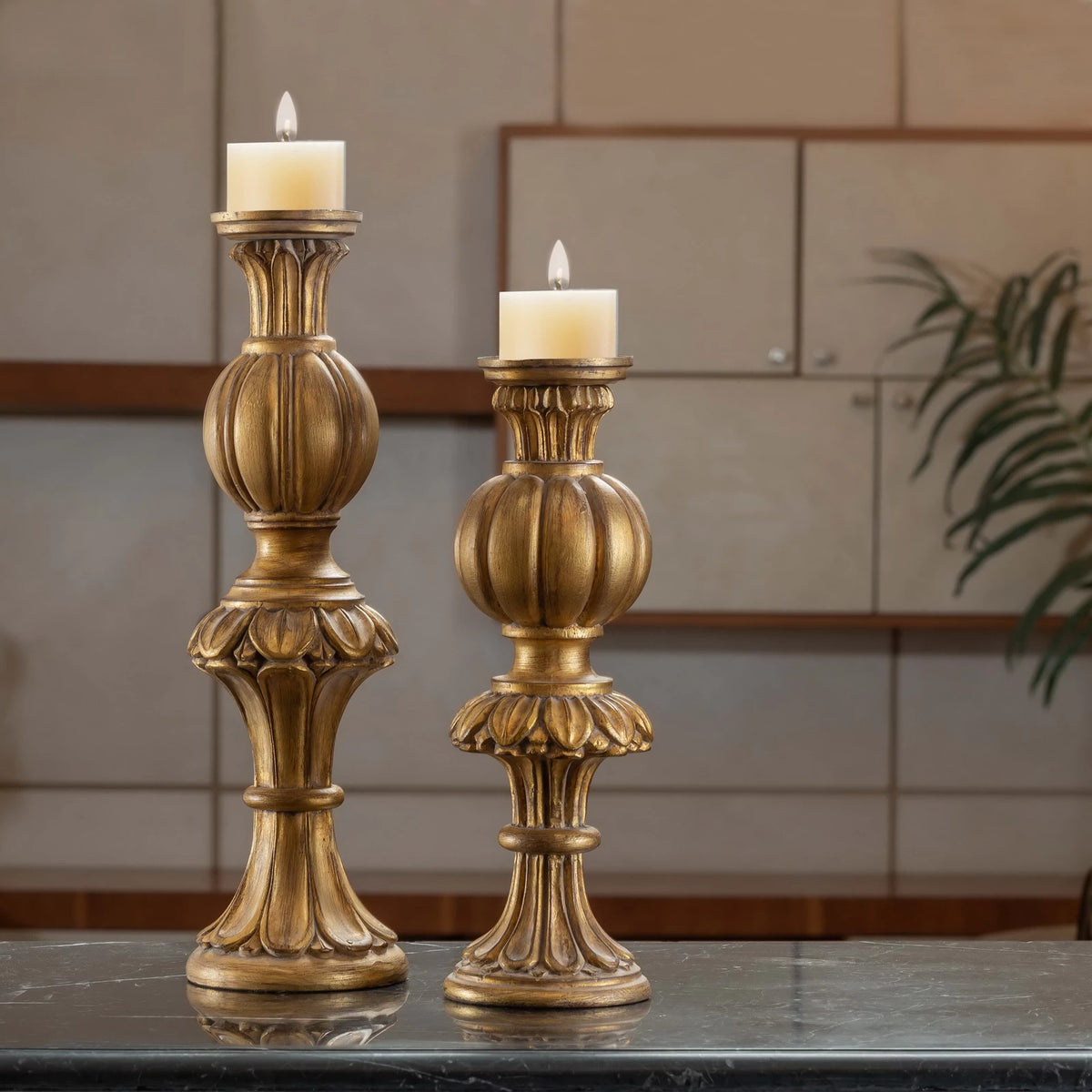 Classic Fosuss Candle Holders with a sleek, elegant design, adding warmth and sophistication to home lighting decor.

