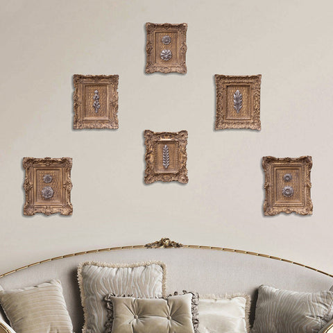 Classic Frimo Set of Wall Art Panels featuring elegant tableaux design, displayed in a modern living room – Daleenz Store