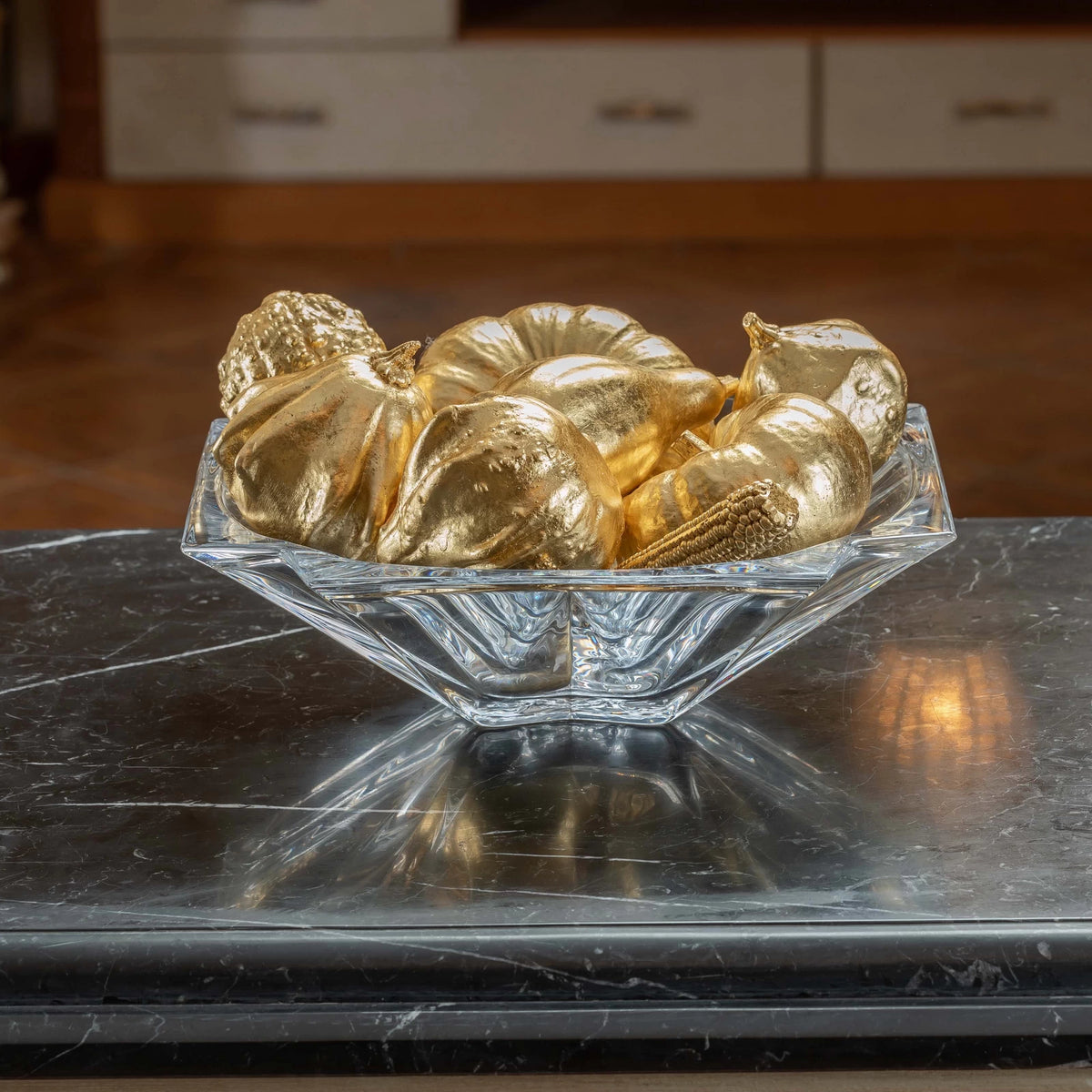 Classic 10-piece decorative fruit set displayed on a table, featuring elegant craftsmanship and vintage-style detailing.

