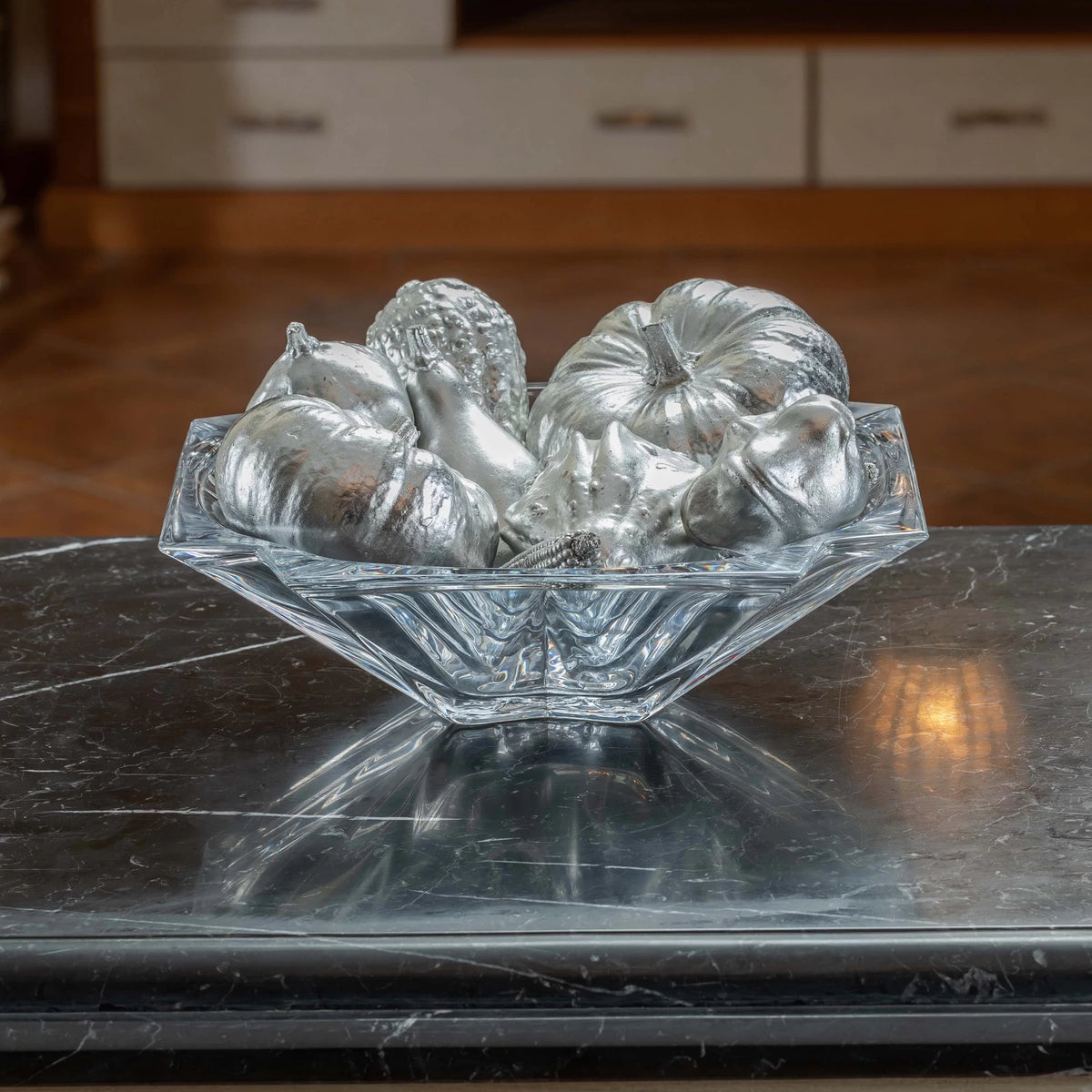 Classic 10-piece decorative fruit set displayed on a table, featuring elegant craftsmanship and vintage-style detailing.

