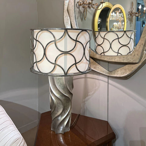 Modern Goldy Table Lamp with gold finish on a minimalist side table – perfect for living rooms, bedrooms, or offices.

