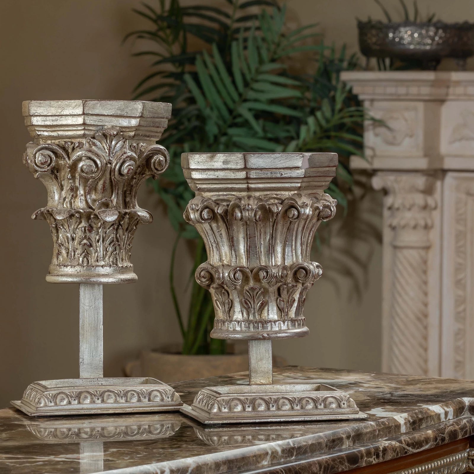 Classic Kamakem Gold table accessories with a luxurious metallic finish, displayed on a tabletop for an elegant home décor look.

