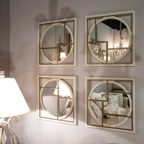 Handcrafted Greek-inspired mirror showcasing intricate design and modern craftsmanship.

