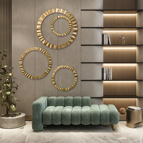 "Modern HARIRY Frames Set of 4 from Daleenz Store featuring clean-lined, coordinated wall frames displayed in a contemporary home setting."

