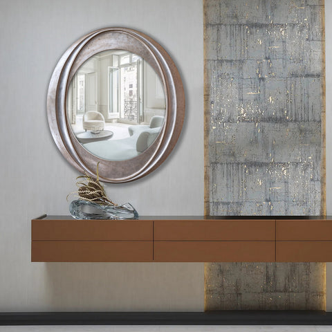 "Modern I Twist Big Size Mirror from Daleenz Store, showcasing a tall, minimalist mirror with a sleek twist design, placed in a contemporary living space."

