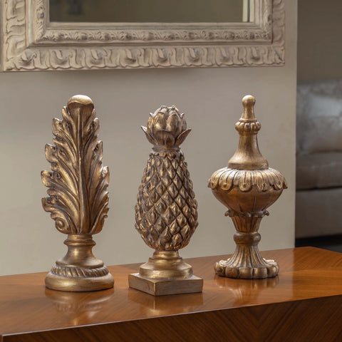 Classic Kamakem Gold table accessories with a luxurious metallic finish, displayed on a tabletop for an elegant home décor look.

