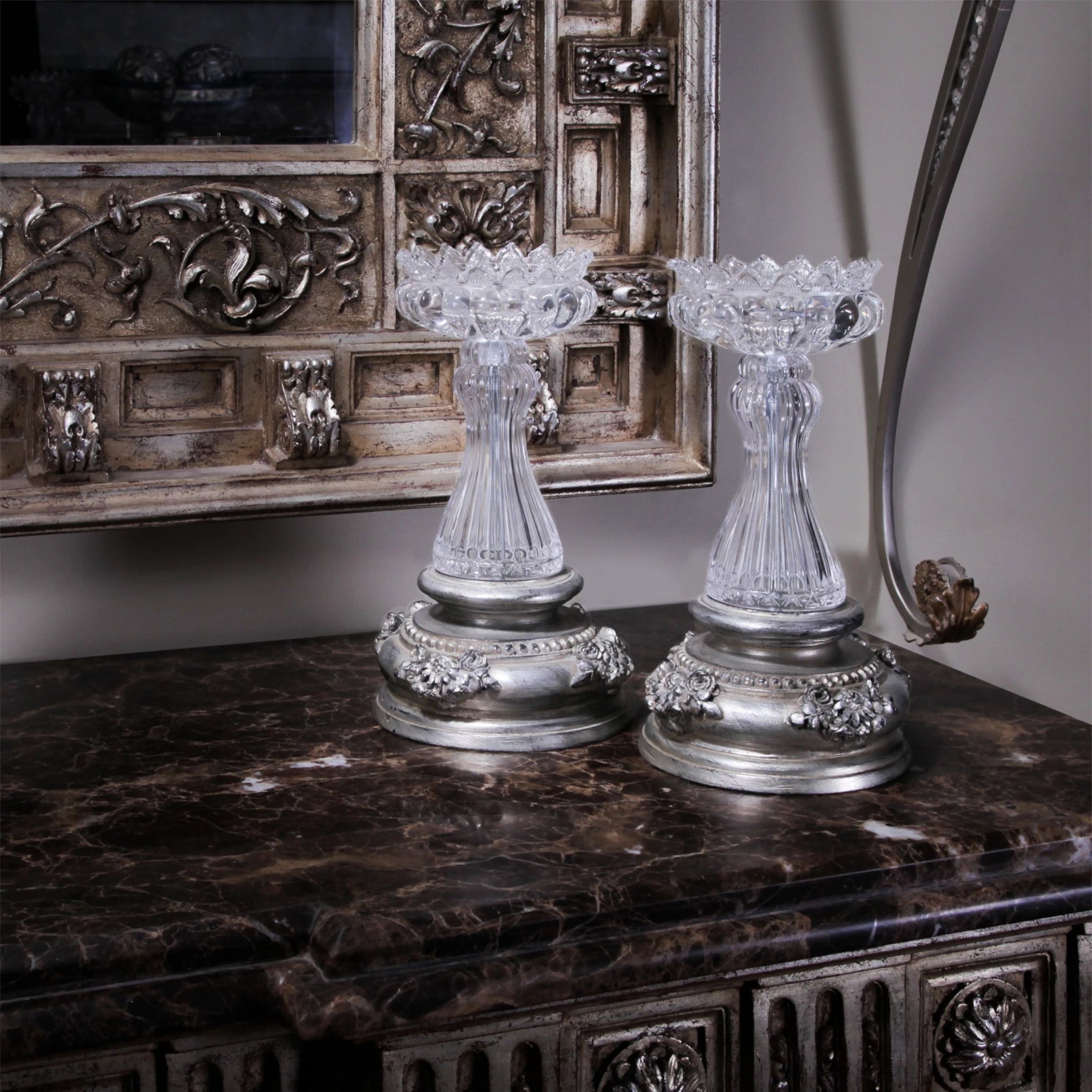 Classic Moon Flower table accessory featuring a delicate floral design, styled on a tabletop as an elegant home décor accent.

