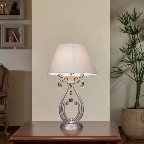 Modern Onion Table Lamp with soft ambient lighting on a wooden table – Daleenz Store

