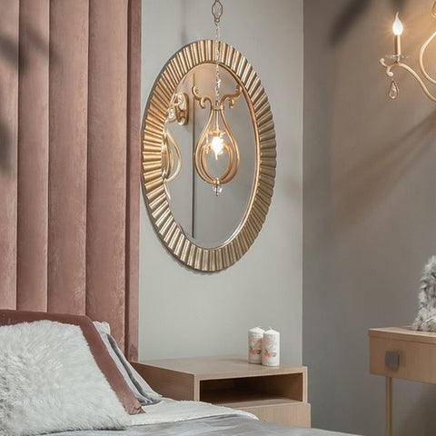 "Modern Oval Mirror from Daleenz Store with a sleek, frameless design and soft curves, mounted on a neutral-toned interior wall."

