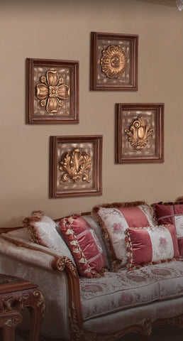 Rozetta Set Tableaux wall decoration featuring intricate classic patterns, available at Daleenz Store

