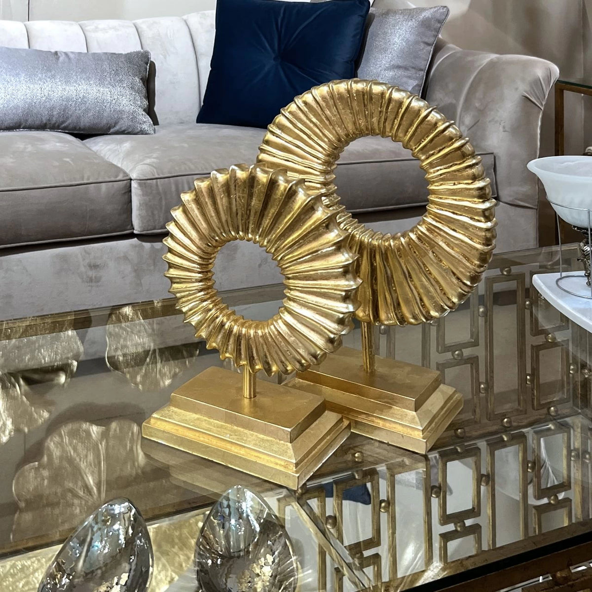 Classic Sunny Table Accessory with a radiant, sun-inspired design, styled on a tabletop to enhance home décor with warmth and elegance.

