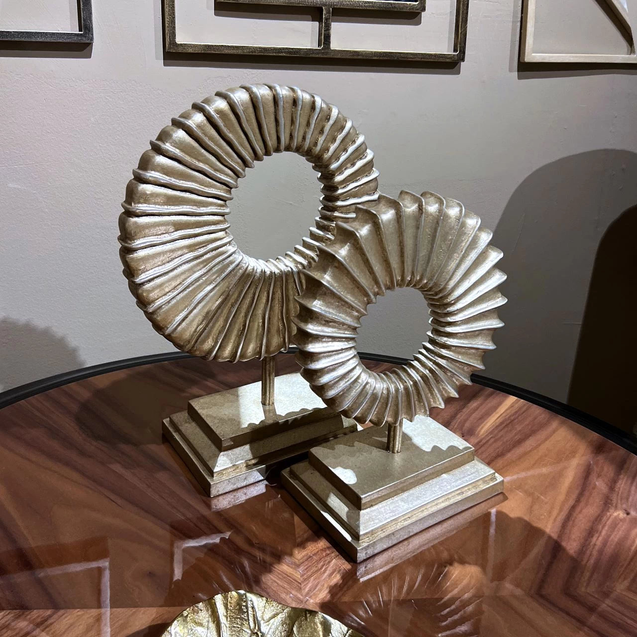 Classic Sunny Table Accessory with a radiant, sun-inspired design, styled on a tabletop to enhance home décor with warmth and elegance.


