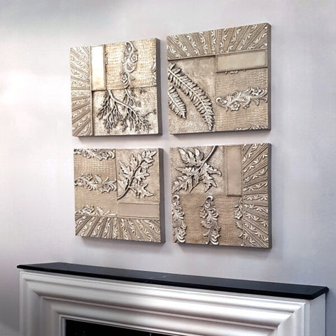"Modern Leaves Wall Decor from Daleenz Store showcasing a sleek, nature-inspired leaf design that brings organic charm to modern living spaces."


